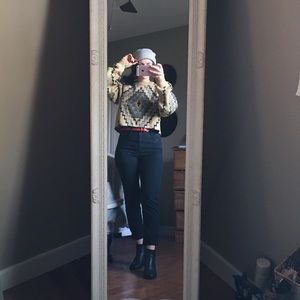 Cropped Urban Renewal Grandpa Sweater